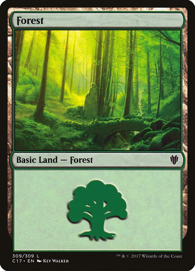 Forest (309) [Commander 2017] - The Mythic Store | 24h Order Processing