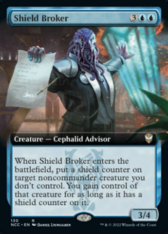 Shield Broker (Extended Art) [Streets of New Capenna Commander] - The Mythic Store | 24h Order Processing