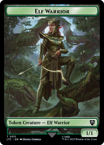 Elf Warrior // Treasure Double Sided Token [The Lord of the Rings: Tales of Middle-Earth Commander Tokens] - The Mythic Store | 24h Order Processing