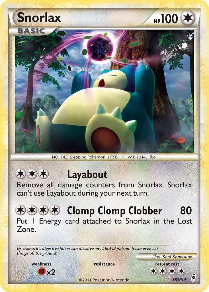 Snorlax (33/95) [HeartGold & SoulSilver: Call of Legends] - The Mythic Store | 24h Order Processing