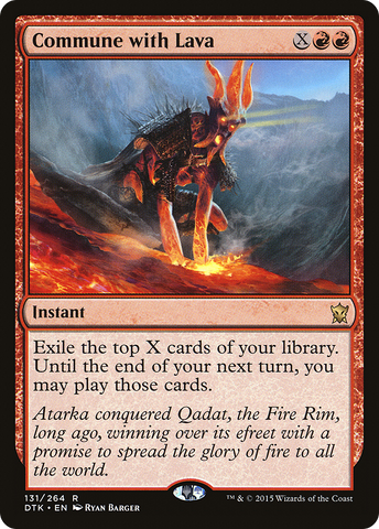 Commune with Lava [Dragons of Tarkir] - The Mythic Store | 24h Order Processing