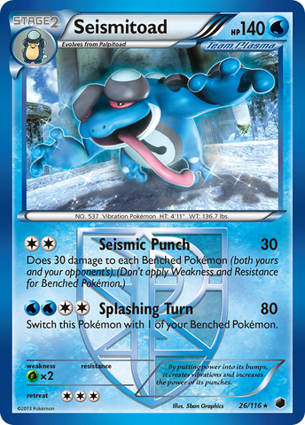 Seismitoad (26/116) [Black & White: Plasma Freeze] - The Mythic Store | 24h Order Processing