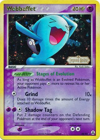 Wobbuffet (28/92) (Stamped) [EX: Legend Maker] - The Mythic Store | 24h Order Processing