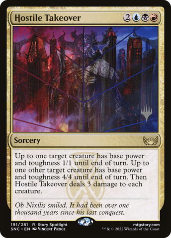 Hostile Takeover (Promo Pack) [Streets of New Capenna Promos] - The Mythic Store | 24h Order Processing