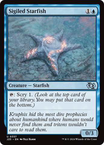 Sigiled Starfish [Foundations Jumpstart] - The Mythic Store | 24h Order Processing