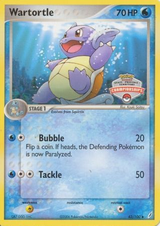 Wartortle (42/100) (States Championship Promo) [EX: Crystal Guardians] - The Mythic Store | 24h Order Processing