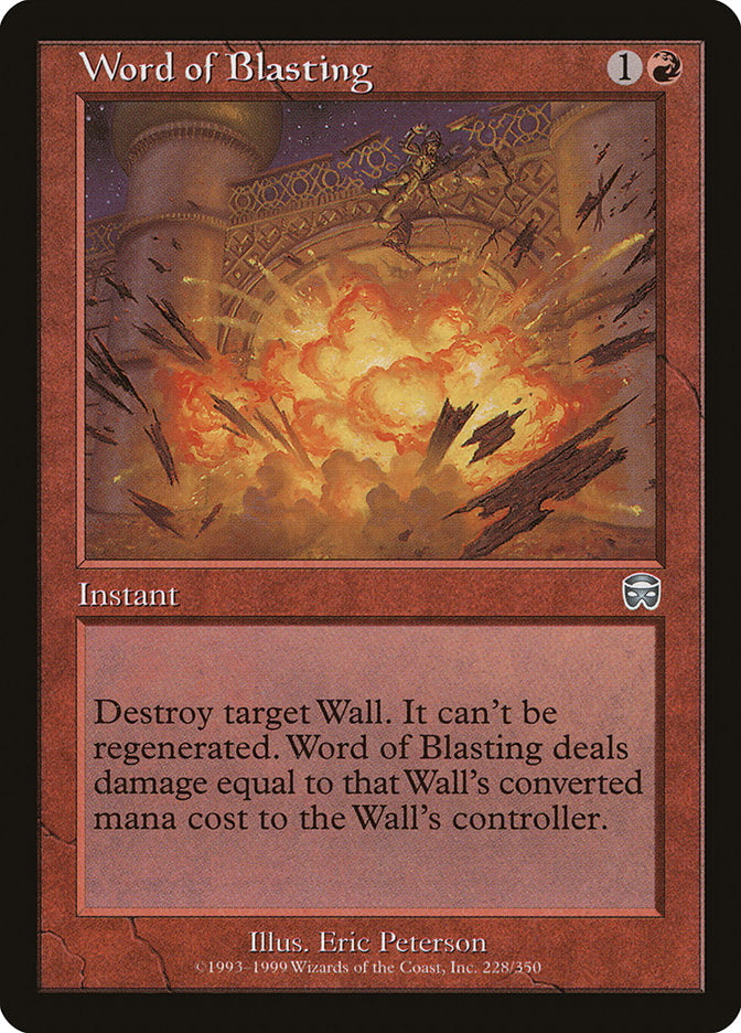 Word of Blasting [Mercadian Masques] - The Mythic Store | 24h Order Processing