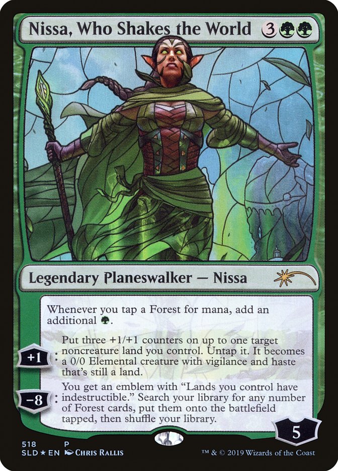 Nissa, Who Shakes the World (Stained Glass) [Secret Lair Drop Promos] - The Mythic Store | 24h Order Processing