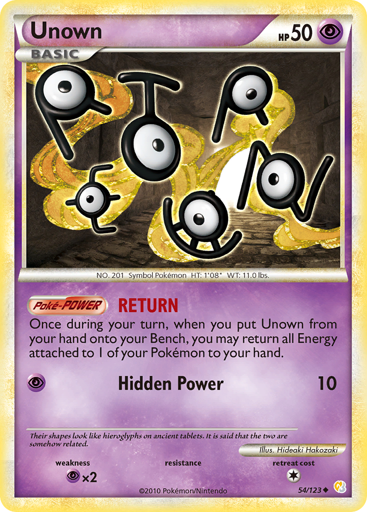 Unown (54/123) [HeartGold & SoulSilver: Base Set] - The Mythic Store | 24h Order Processing