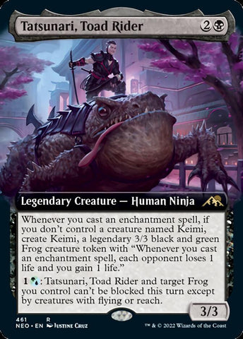 Tatsunari, Toad Rider (Extended Art) [Kamigawa: Neon Dynasty] - The Mythic Store | 24h Order Processing