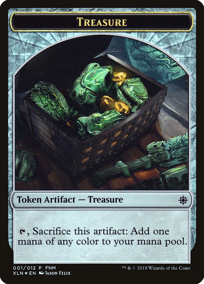 Merfolk // Treasure Double-Sided Token [Friday Night Magic 2018] - The Mythic Store | 24h Order Processing