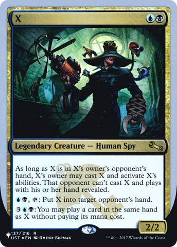 X (Unfinity Foil Edition) [The List] - The Mythic Store | 24h Order Processing