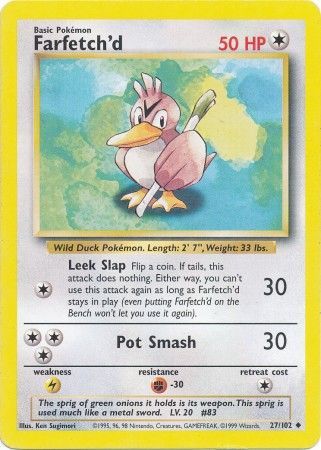 Farfetch'd (27/102) [Base Set Unlimited] - The Mythic Store | 24h Order Processing