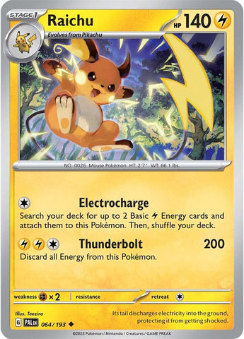 Raichu (064/193) [Scarlet & Violet: Paldea Evolved] - The Mythic Store | 24h Order Processing
