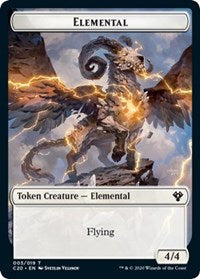 Elemental (003) // Soldier Double-Sided Token [Commander 2020 Tokens] - The Mythic Store | 24h Order Processing