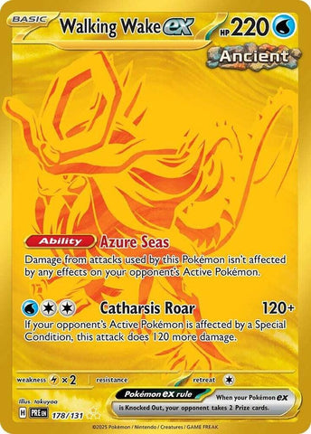 Walking Wake ex (178/131) [Scarlet & Violet: Prismatic Evolutions] - The Mythic Store | 24h Order Processing