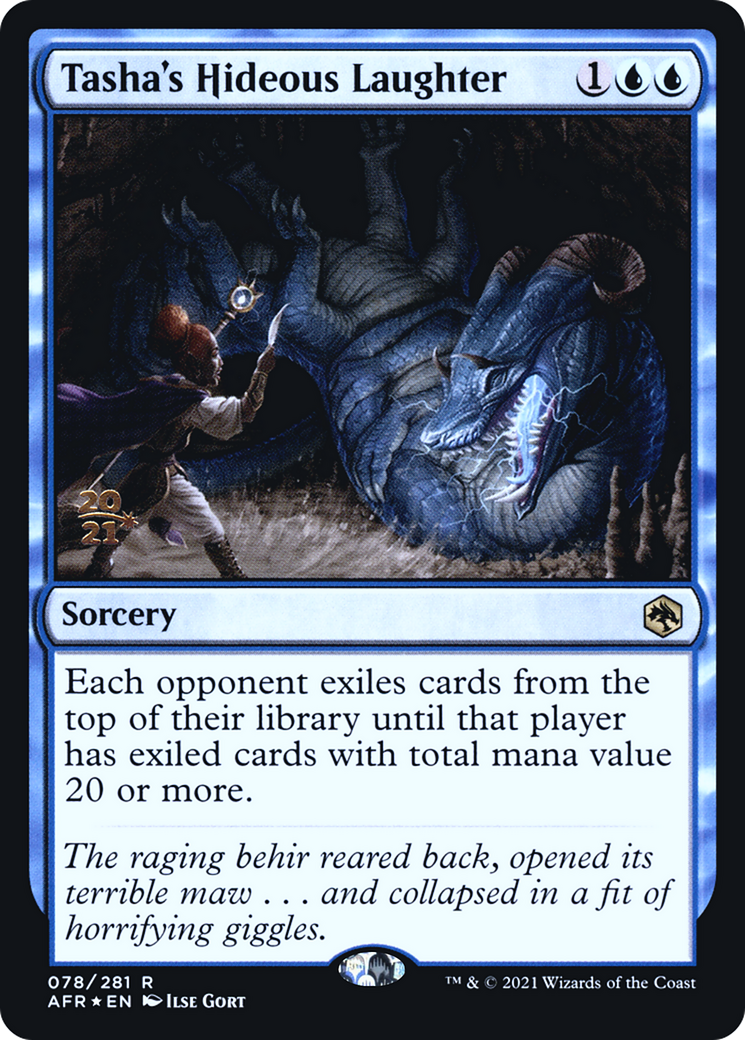 Tasha's Hideous Laughter [Dungeons & Dragons: Adventures in the Forgotten Realms Prerelease Promos] - The Mythic Store | 24h Order Processing