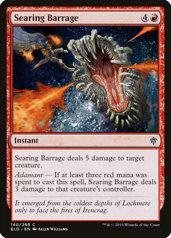 Searing Barrage [Throne of Eldraine] - The Mythic Store | 24h Order Processing