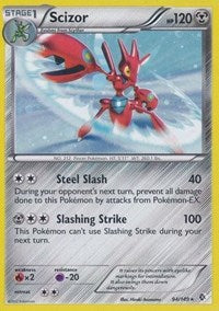Scizor (94/149) (Cosmos Holo) (Blister Exclusive) [Black & White: Boundaries Crossed] - The Mythic Store | 24h Order Processing