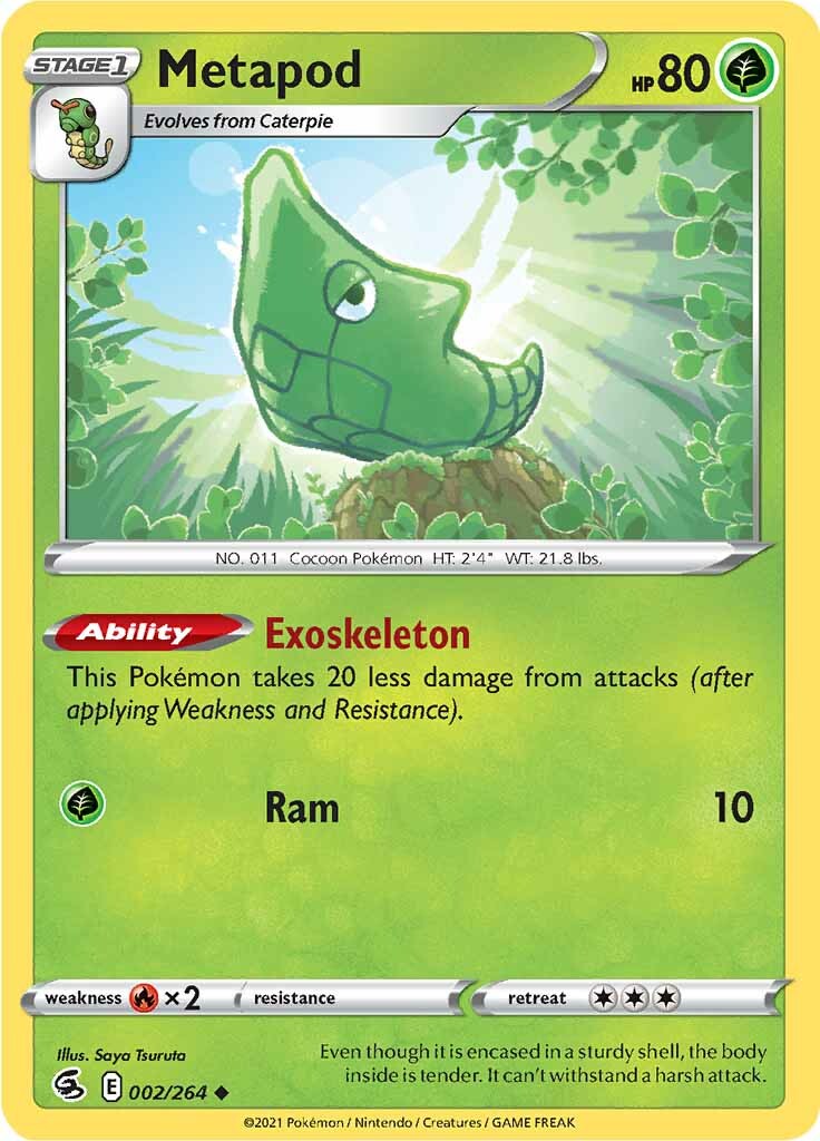 Metapod (002/264) [Sword & Shield: Fusion Strike] - The Mythic Store | 24h Order Processing