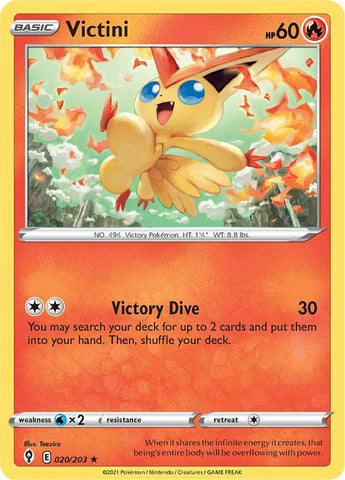 Victini (020/203) [Sword & Shield: Evolving Skies] - The Mythic Store | 24h Order Processing