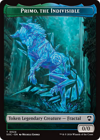 Primo, The Indivisble // Treasure Double-Sided Token [Secrets of Strixhaven Commander Tokens] - The Mythic Store | 24h Order Processing