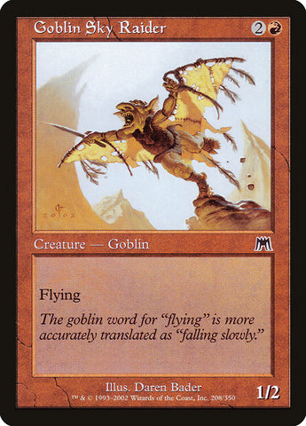 Goblin Sky Raider [Onslaught] - The Mythic Store | 24h Order Processing
