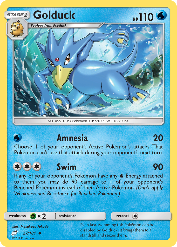 Golduck (27/181) [Sun & Moon: Team Up] - The Mythic Store | 24h Order Processing