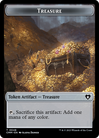 Treasure // Cat (0005) Double-Sided Token [Commander Masters Tokens] - The Mythic Store | 24h Order Processing