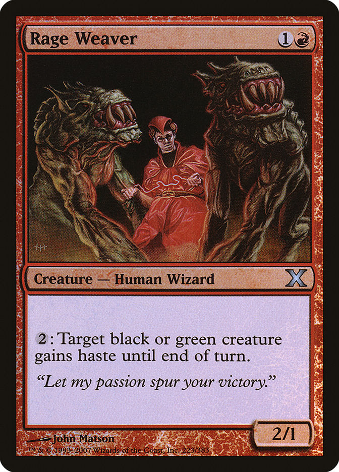 Rage Weaver (Premium Foil) [Tenth Edition] - The Mythic Store | 24h Order Processing