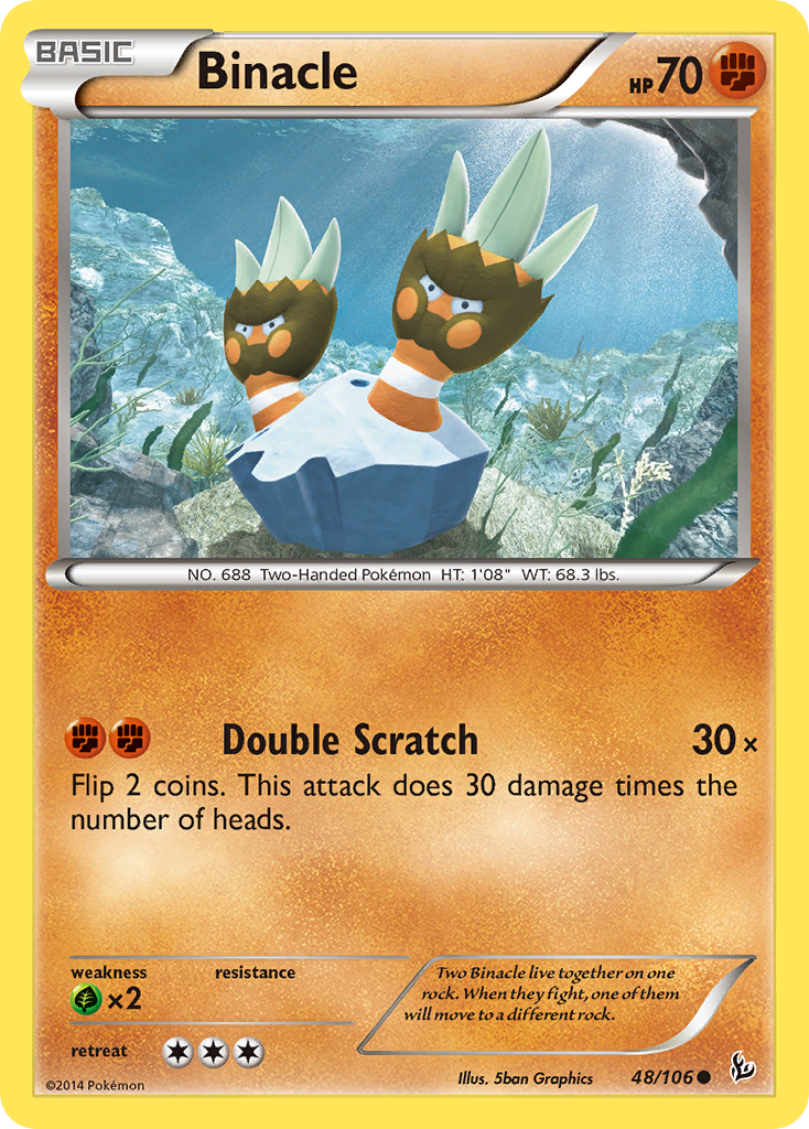 Binacle (48/106) [XY: Flashfire] - The Mythic Store | 24h Order Processing