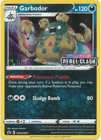 Garbodor (SWSH025) (Staff Prerelease Promo) [Sword & Shield: Black Star Promos] - The Mythic Store | 24h Order Processing