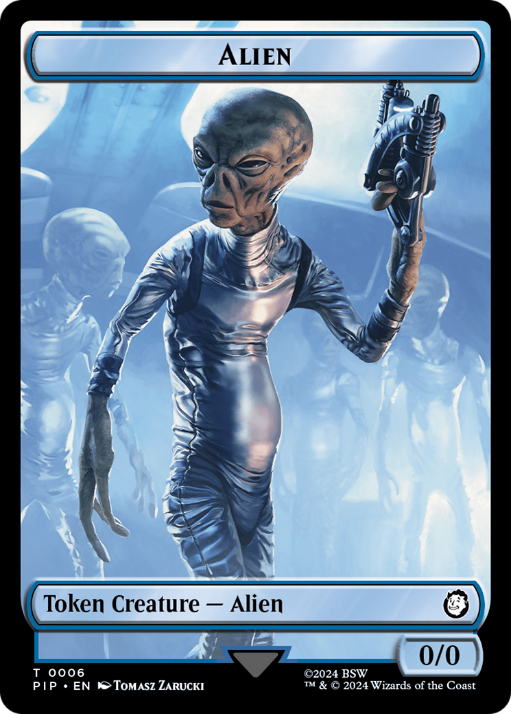 Alien // Clue Double-Sided Token [Fallout Tokens] - The Mythic Store | 24h Order Processing