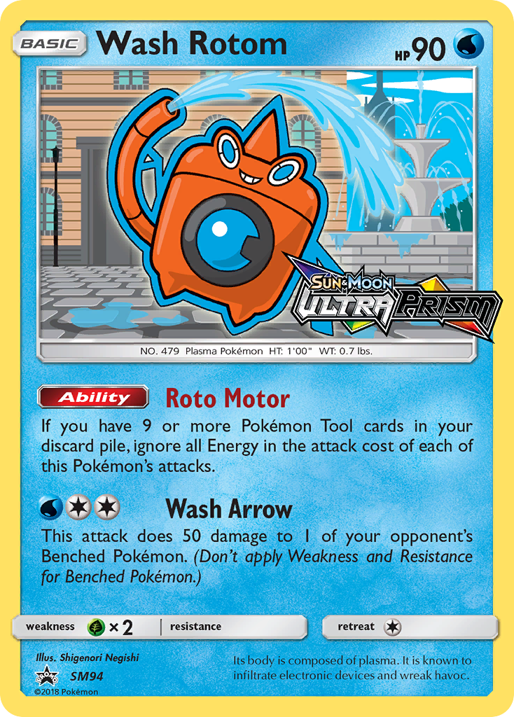 Wash Rotom (SM94) [Sun & Moon: Black Star Promos] - The Mythic Store | 24h Order Processing