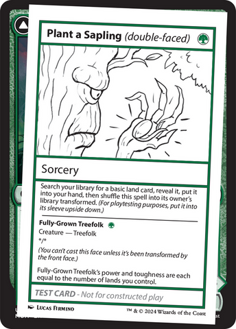 Plant a Sapling (double-faced) [Mystery Booster 2 Playtest Cards] - The Mythic Store | 24h Order Processing