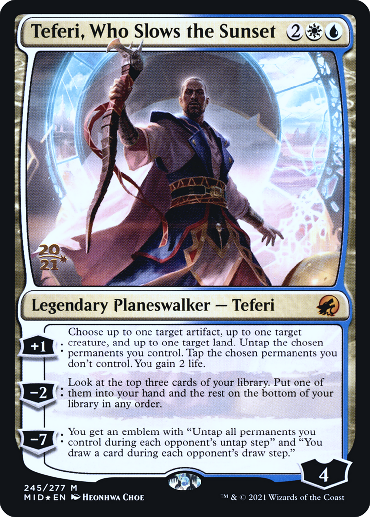 Teferi, Who Slows the Sunset [Innistrad: Midnight Hunt Prerelease Promos] - The Mythic Store | 24h Order Processing