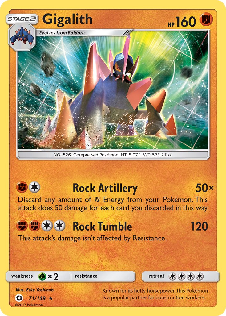 Gigalith (71/149) (Cosmos Holo) (Blister Exclusive) [Sun & Moon: Base Set] - The Mythic Store | 24h Order Processing
