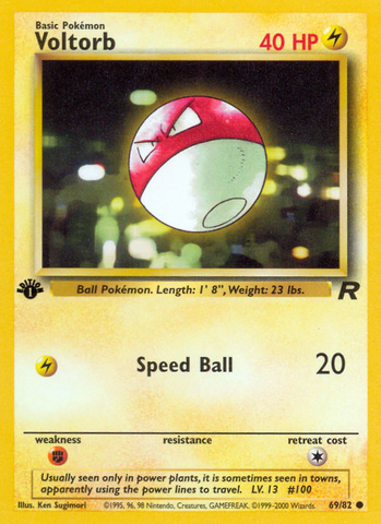 Voltorb (69/82) [Team Rocket 1st Edition] - The Mythic Store | 24h Order Processing