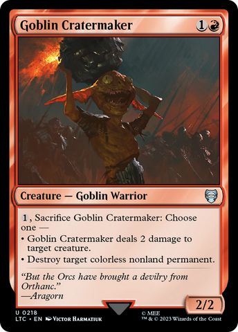 Goblin Cratermaker [The Lord of the Rings: Tales of Middle-Earth Commander] - The Mythic Store | 24h Order Processing