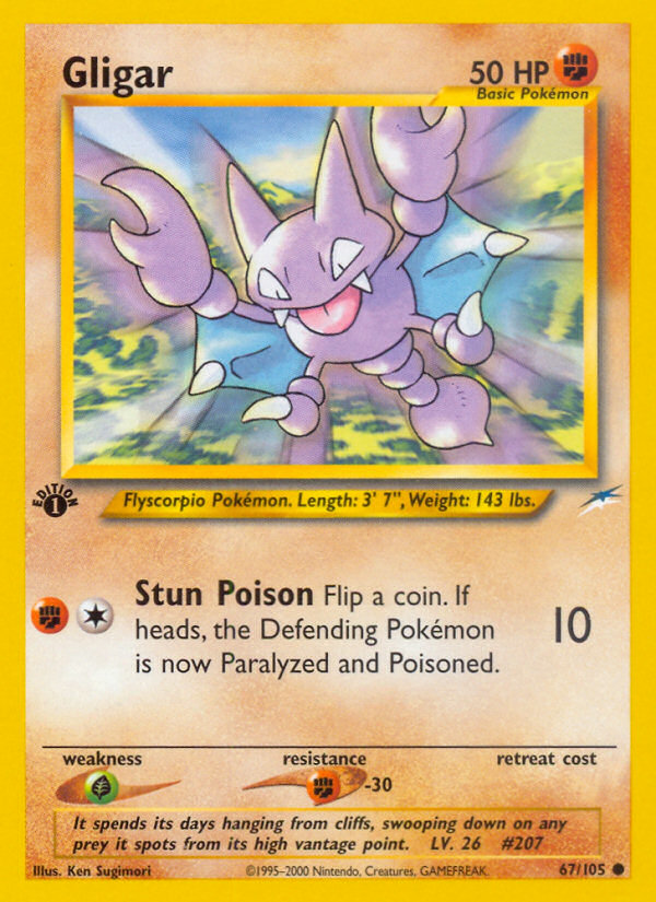 Gligar (67/105) [Neo Destiny 1st Edition] - The Mythic Store | 24h Order Processing