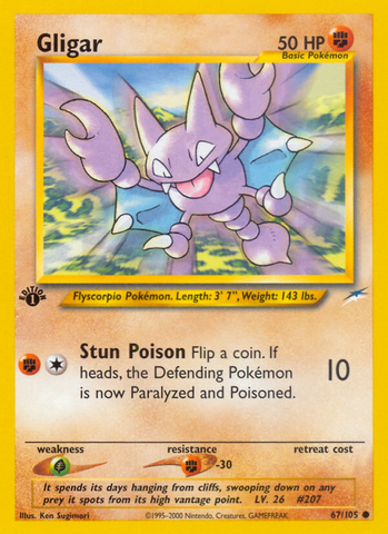 Gligar (67/105) [Neo Destiny 1st Edition] - The Mythic Store | 24h Order Processing