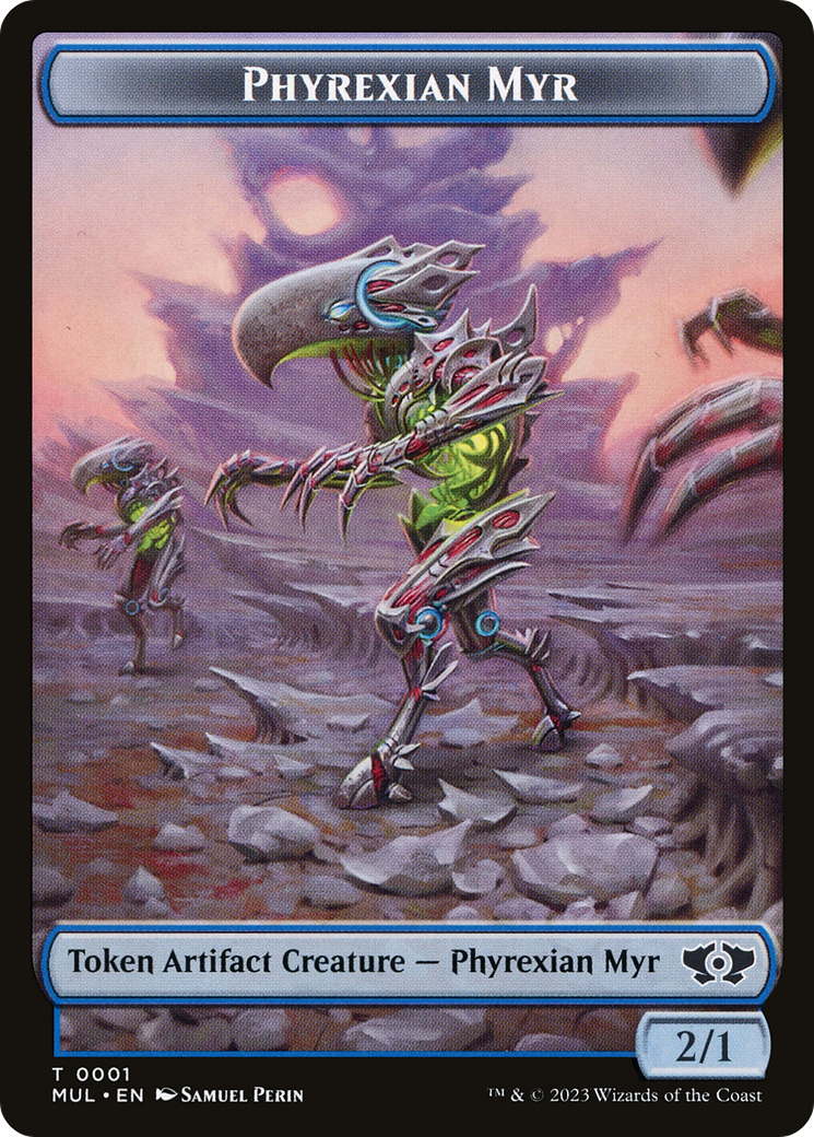 Phyrexian Myr // Dinosaur Double-Sided Token [March of the Machine Tokens] - The Mythic Store | 24h Order Processing