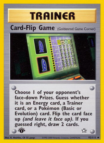 Card-Flip Game (92/111) [Neo Genesis 1st Edition] - The Mythic Store | 24h Order Processing