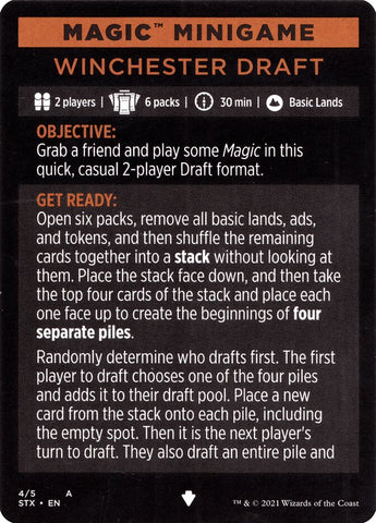 Winchester Draft (Magic Minigame) [Strixhaven: School of Mages Minigame] - The Mythic Store | 24h Order Processing