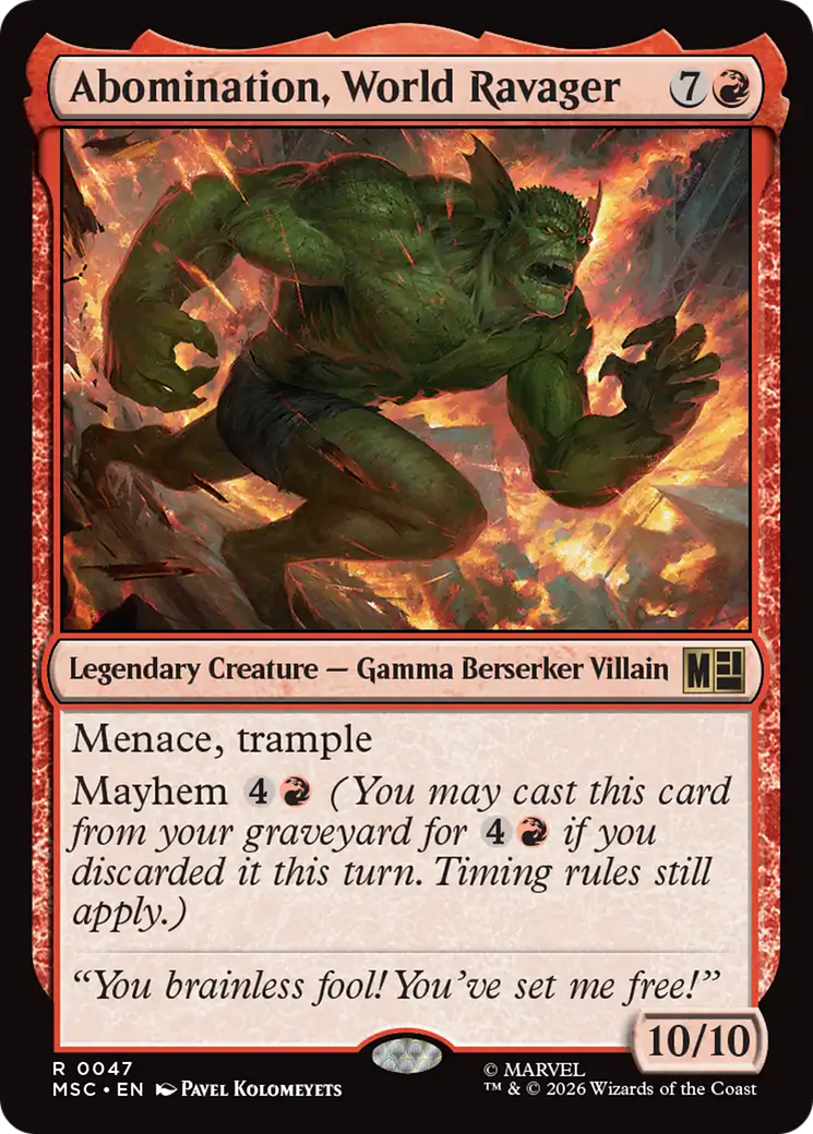 Abomination, World Ravager [Marvel Super Heroes Commander] - The Mythic Store | 24h Order Processing