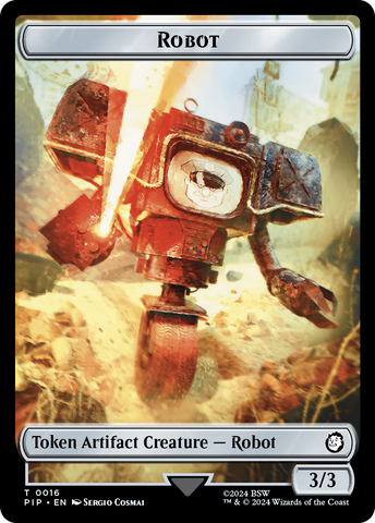 Robot // Treasure (019) Double-Sided Token [Fallout Tokens] - The Mythic Store | 24h Order Processing