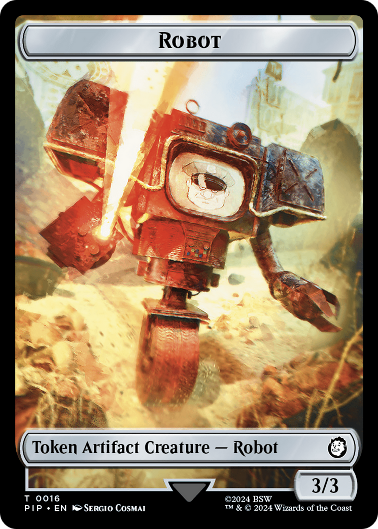 Treasure (0019) // Robot Double-Sided Token [Fallout Tokens] - The Mythic Store | 24h Order Processing