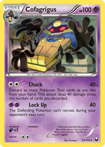 Cofagrigus (52/108) (Cracked Ice Holo) (Theme Deck Exclusive) [Black & White: Dark Explorers] - The Mythic Store | 24h Order Processing