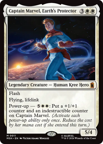 Captain Marvel, Earth's Protector [Marvel Super Heroes] - The Mythic Store | 24h Order Processing