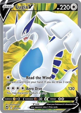 Lugia V (185/195) [Sword & Shield: Silver Tempest] - The Mythic Store | 24h Order Processing